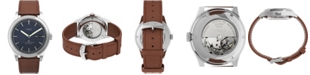 Timex Men's Waterbury Traditional Automatic Tan Leather Strap Watch 39mm
